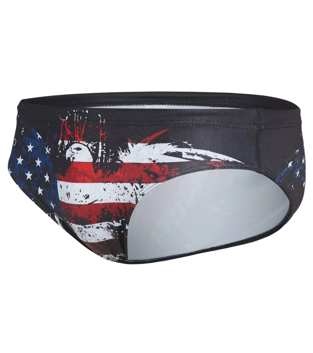 TURBO Men's Eagle Flag Water Polo Brief - Image 2