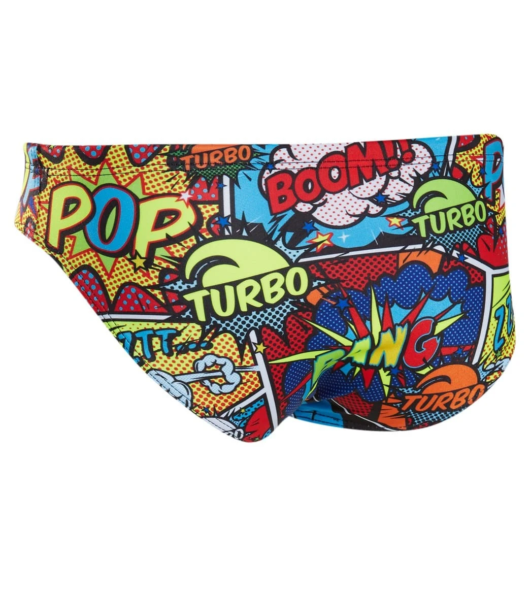 TURBO Men's Comic Boom Water Polo Brief