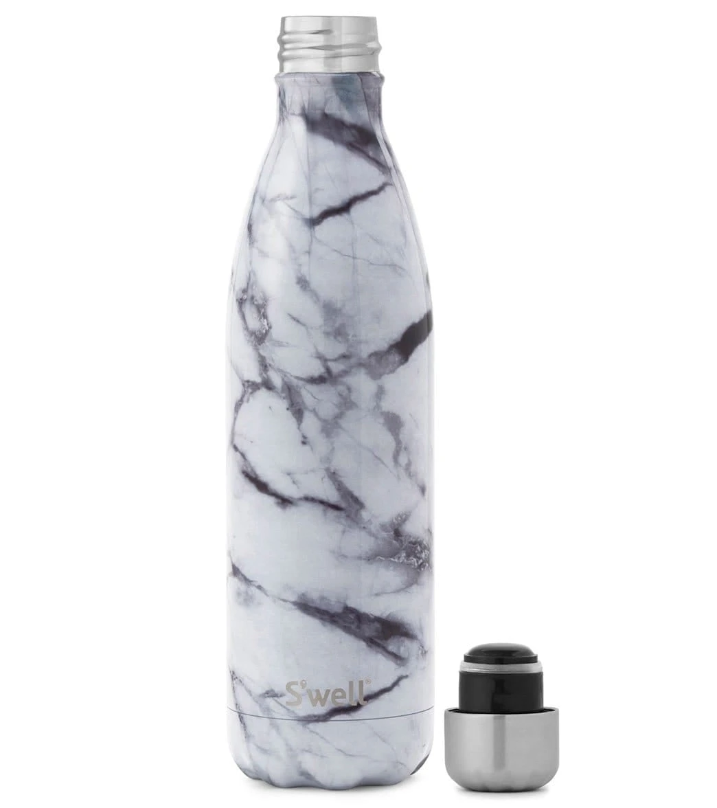 White Marble 25oz Stainless Steel Water Bottle - Image 2