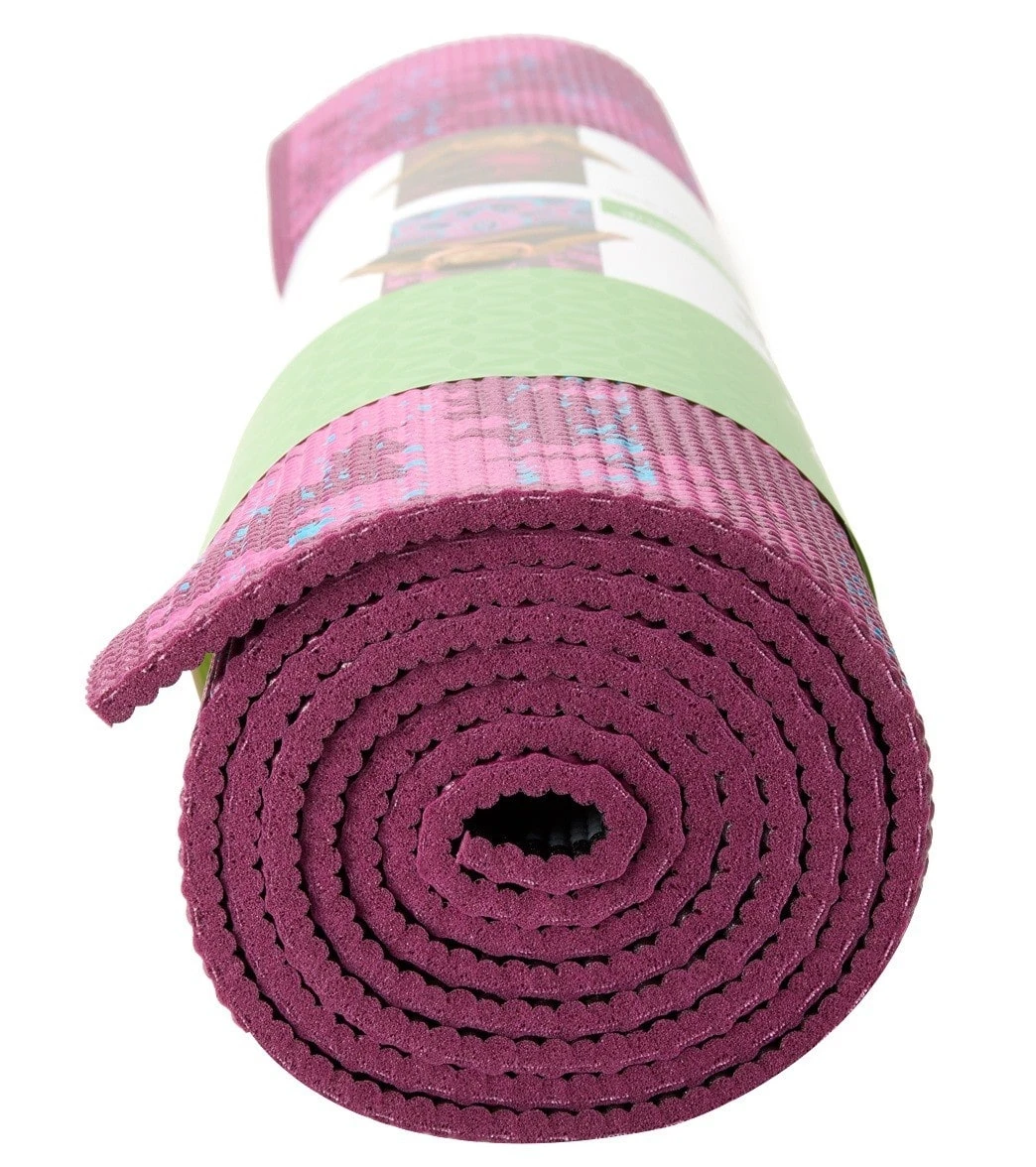 Gaiam Reversible Be Free Printed Yoga Mat 68" 6mm Extra Thick - Image 4