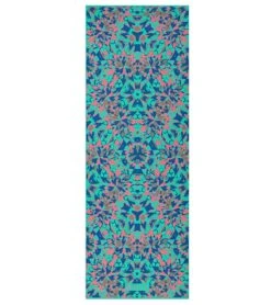 Gaiam Reversible Kaleidoscope Printed Yoga Mat 68" 6mm Extra Thick