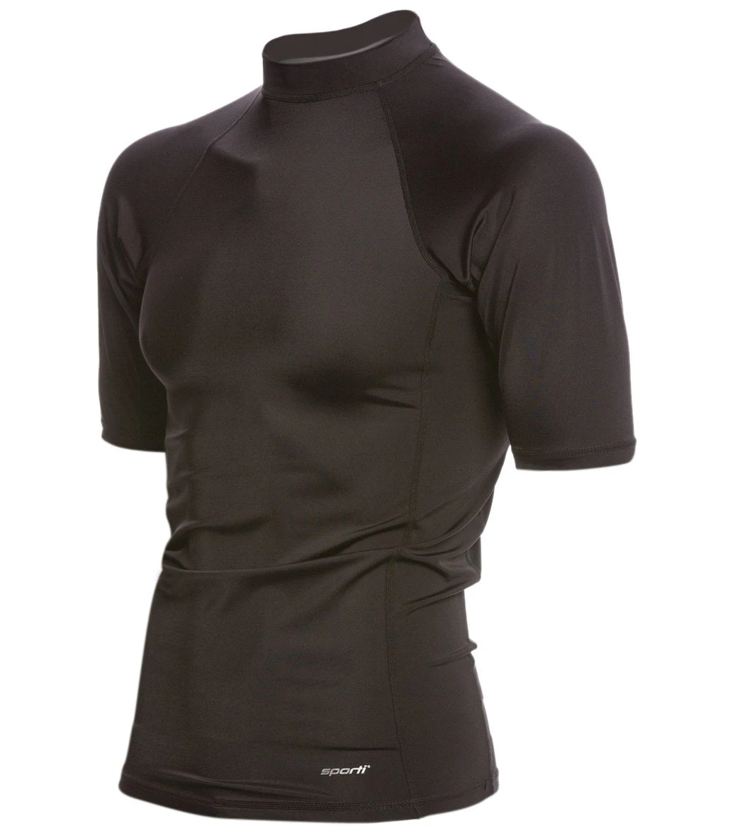 Men's Solid S/S UPF 50+ Sport Fit Rash Guard - Image 2