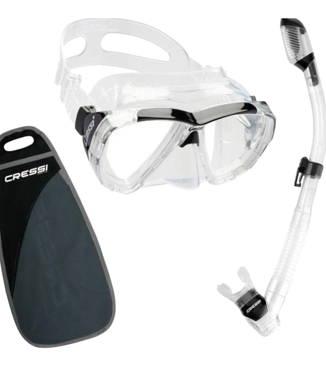 CRESSI Scuba Big Eyes Mask & Dry Snorkel Set