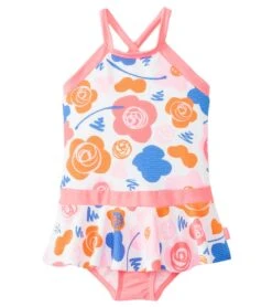 Seafolly Girls' Vintage Pop Skirted Tank One Piece Swimsuit (2yrs-6yrs)