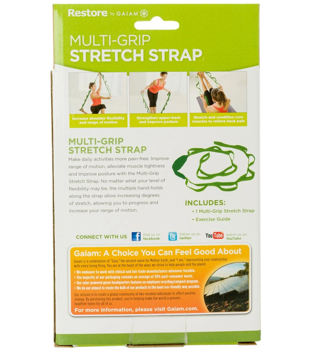 Gaiam Restore Multi-Grip Stretch Strap - Image 4