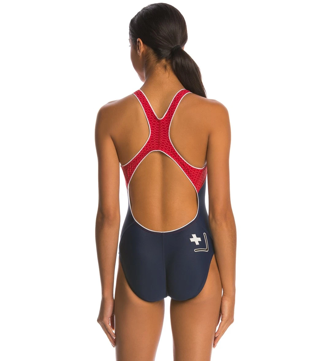 Nike Swim LifeLifeguard Power Back Tank One Piece Swimsuit - Image 3
