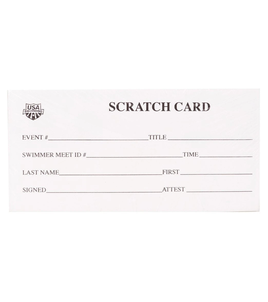Scratch Card Slip
