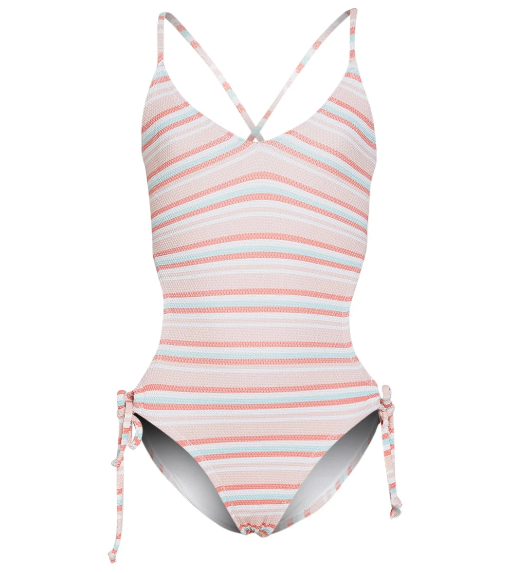 Splendid Girls' Cozy Stripe One Piece Swimsuit (Big Kid)