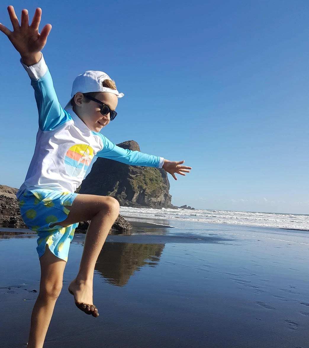 Boys' Lemon Slice Volley Swim Trunk (Toddler, Little Kid, Big Kid) - Image 4