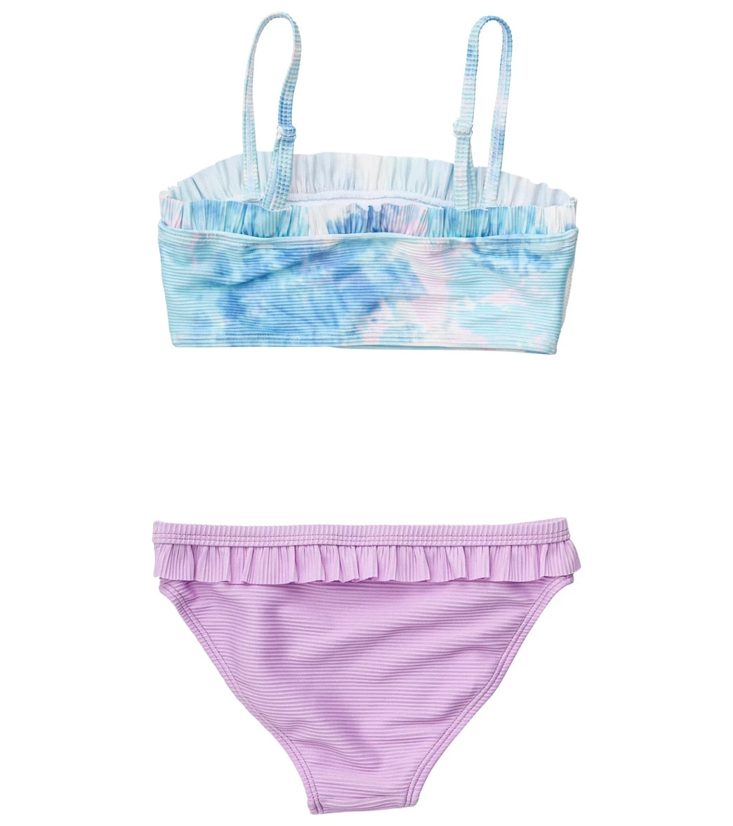 Girls' Sky Dye Frilled Bandeau Bikini Set (Toddler, Little Kid, Big Kid) - Image 2
