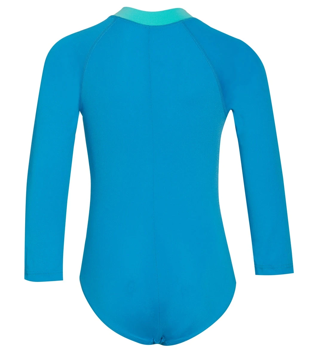 Girls' Long Sleeve One Piece Swimsuit (Little Kid, Big Kid) - Image 2