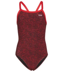 TYR Girls' Lapped Diamondfit One Piece Swimsuit