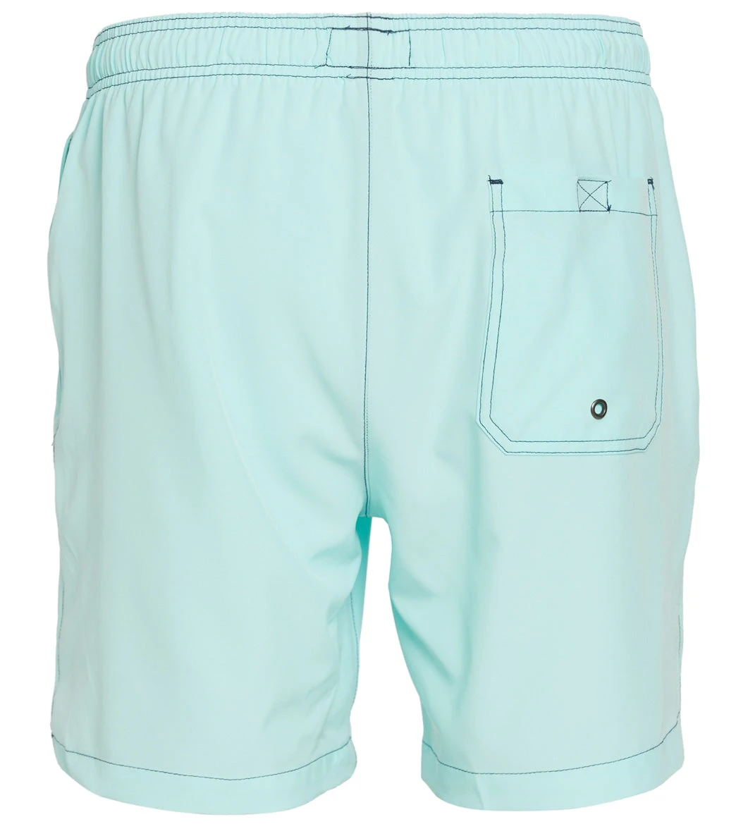 Men's Solid Contrast Swim Trunks - Image 2