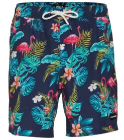 Men's 17" Boraire Printed Swim Trunks