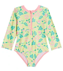 Girls' Fruit Basket Long Sleeve One Piece Swimsuit (Baby, Toddler)