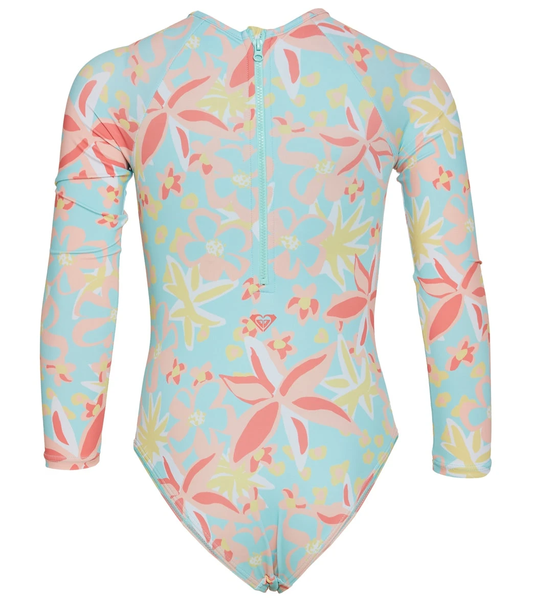 Roxy Girls' Holiday Flower Long Sleeve One Piece Swimsuit (Toddler, Little Kid) - Image 2