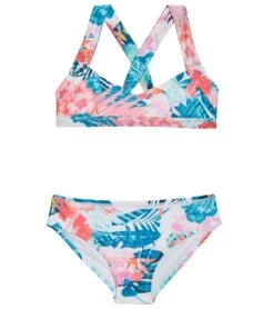 Girls' Sunny Isles Beach Life Two Piece Bikini Set (Big Kid)