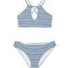 Splendid Girls' Seersucker Stripe Two Piece Bikini Set (Big Kid)