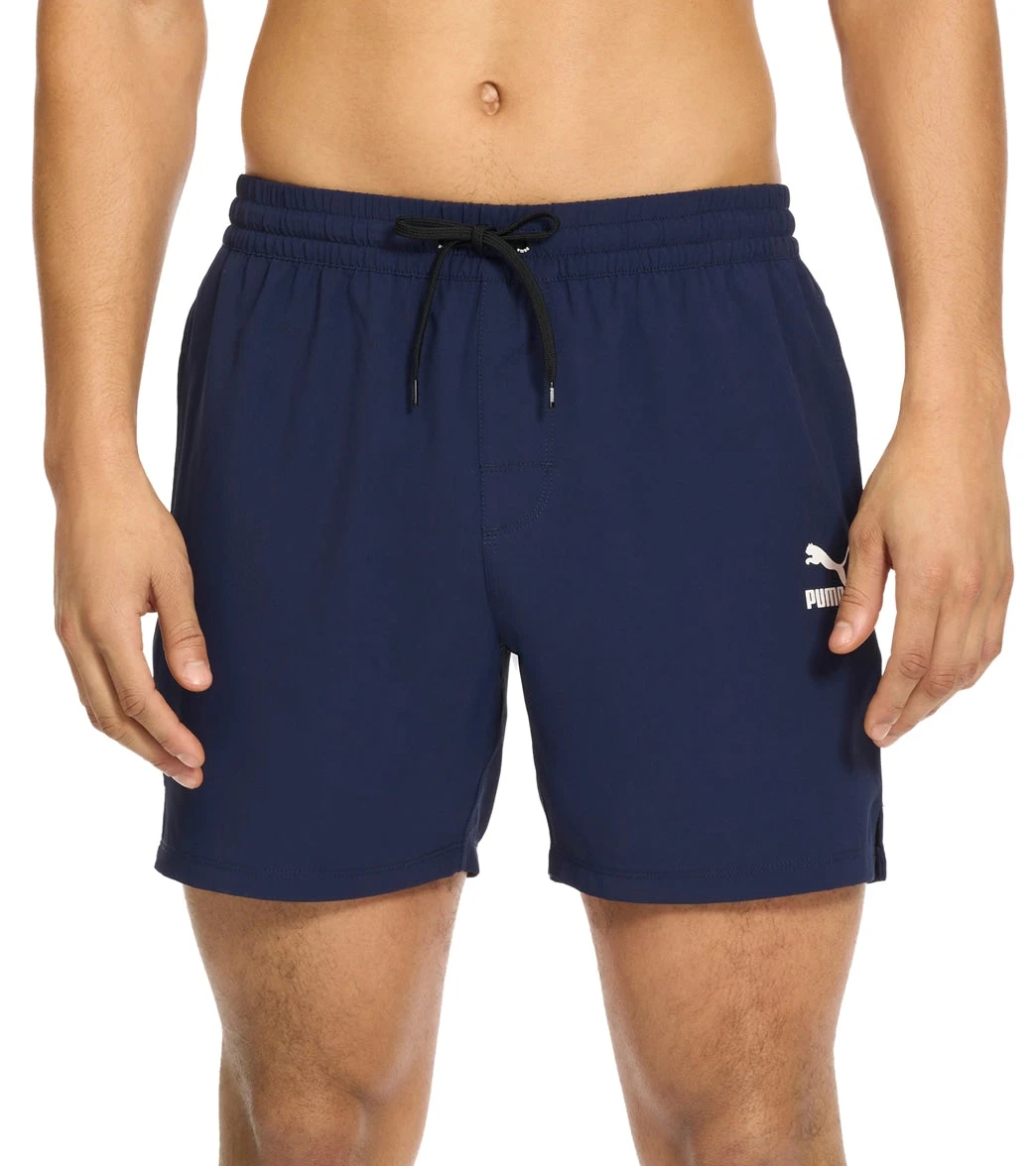 Puma Men's 5.5" Quickdry Branded Swim Trunks