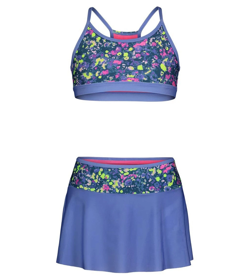 Under Armour Girls' UA Two Piece Swim Skirt Set (Toddler, Little Kid, Big Kid)