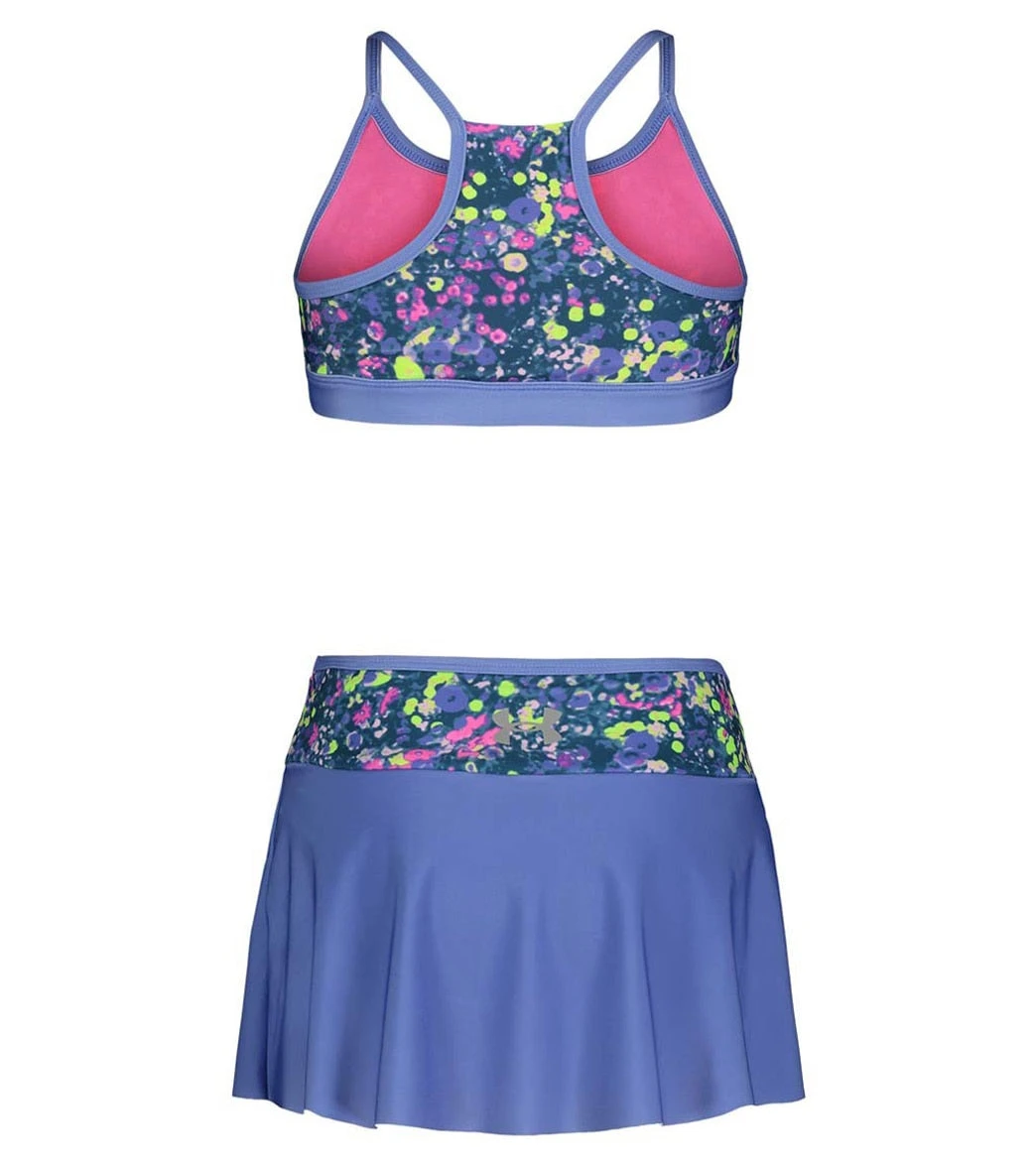 Under Armour Girls' UA Two Piece Swim Skirt Set (Toddler, Little Kid, Big Kid) - Image 2