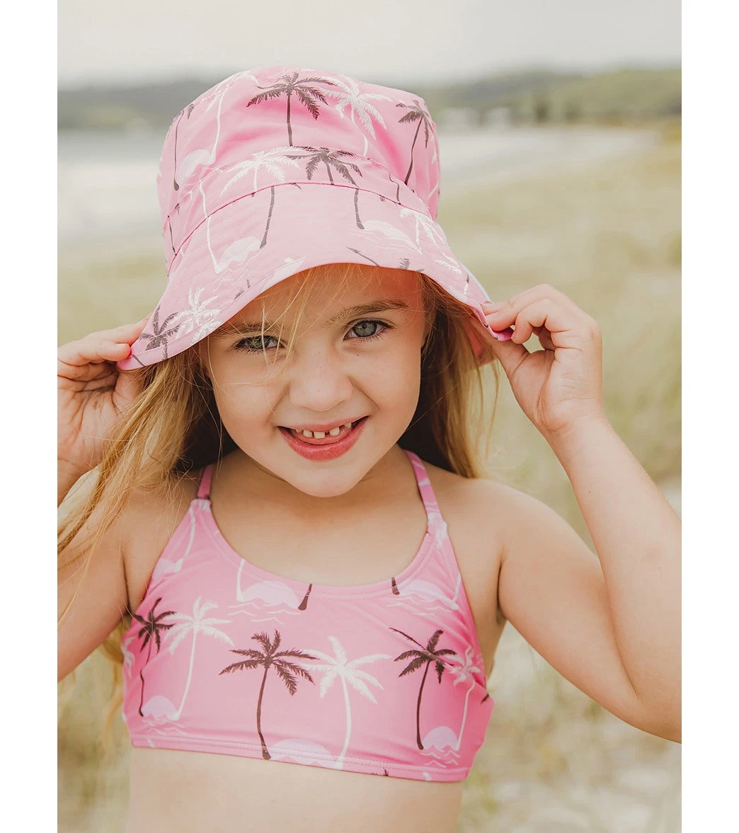 Girls' Palm Paradise Reversible X Back Two Piece Bikini Set (Little Kid, Big Kid) - Image 3