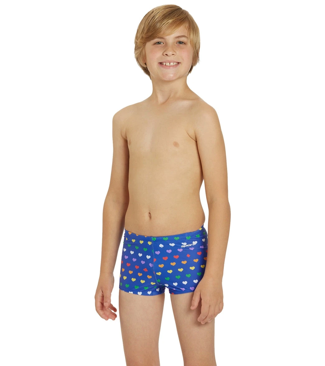 Rainbow Heart Square Leg Swimsuit Youth (22-28) - Image 2