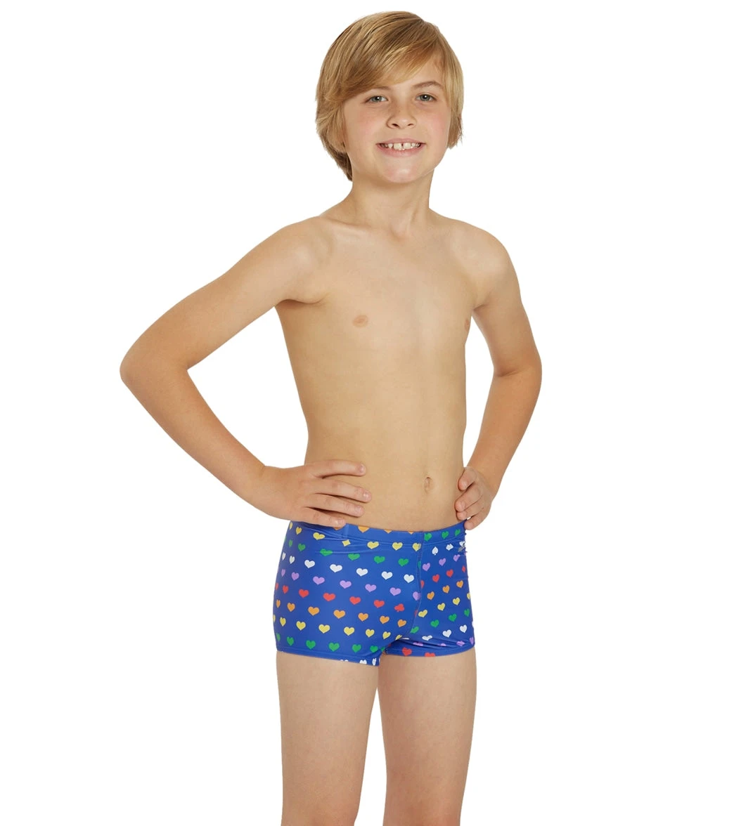 Rainbow Heart Square Leg Swimsuit Youth (22-28) - Image 3