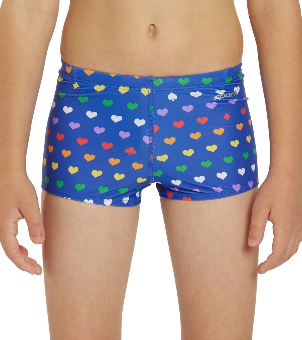 Rainbow Heart Square Leg Swimsuit Youth (22-28) - Image 5