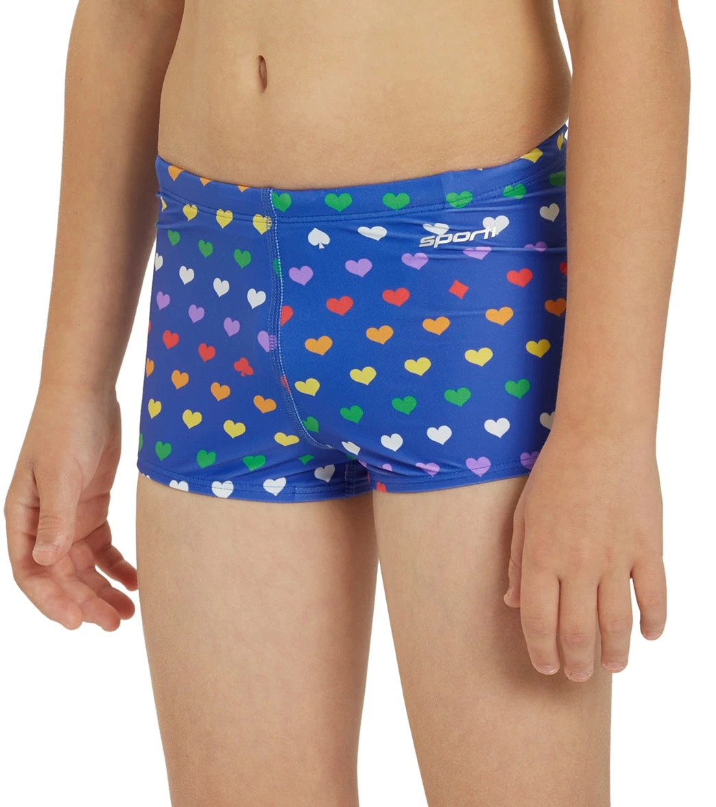 Rainbow Heart Square Leg Swimsuit Youth (22-28) - Image 6