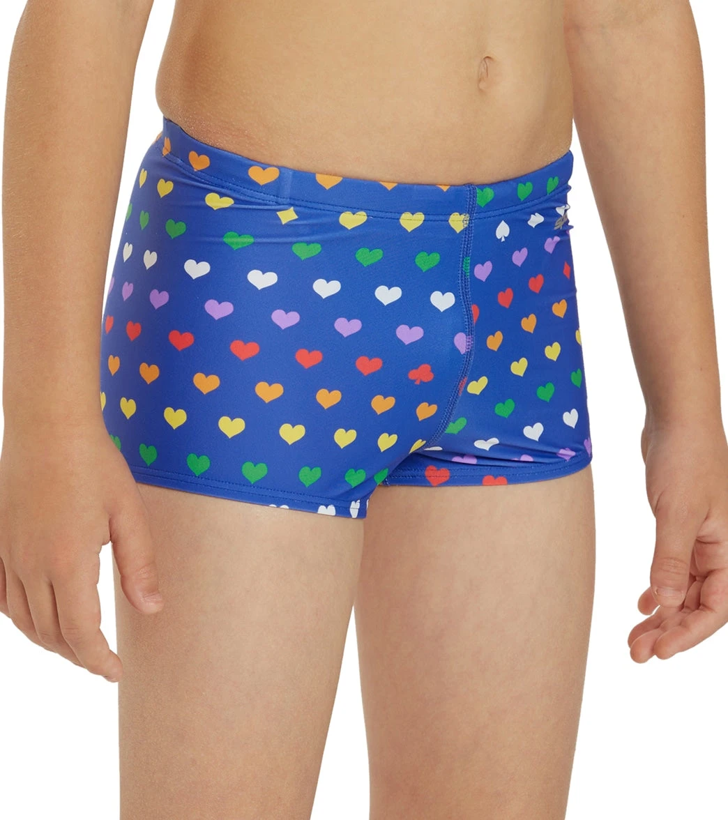 Rainbow Heart Square Leg Swimsuit Youth (22-28) - Image 7